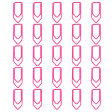 25 stuks metalen bladwijzers clips diverse kleuren creatief-Roze