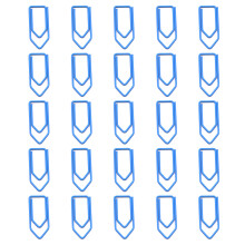 25P kleurrijke krijtvlag metalen paperclips voor-meer blauw