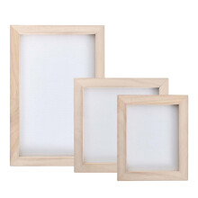 3-teiliges Holz-Papierherstellungsrahmen, handgefertigtes
