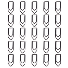 25 verschillende kleuren metalen paperclips, creatieve-Zwart