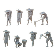 Lifelikes 1/87 Scale Resins Figures for DIY Farm Scene-Style A