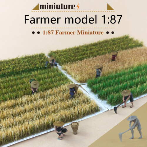 Resins Farm Keeper Model Mini Farmer 1/87 Scale for-Style B 2