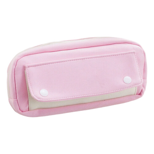 Multifunctional Stationeries Storage Bag Pencil Storage-Pink