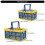 Practical Folding Storage Bin with-Flowing cherry bloss L 4