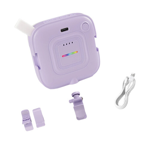 Lampe de téléphone LED de poche avec éclairage naturel,-Violet