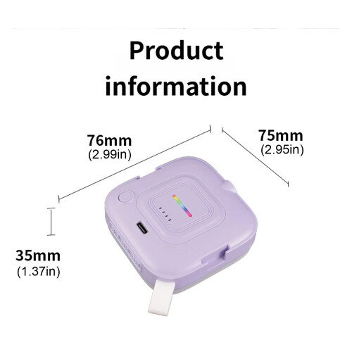 Lampe de téléphone LED de poche avec éclairage naturel,-Violet 2