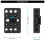 Plaque de base d'extension multi-trous, durabilité, support de 4