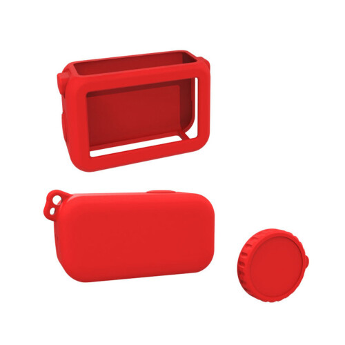 Coques de protection en silicone pour caméras-Couleur rouge
