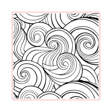 Embossing Folder Uneven Plastic Swirl Embossed Template Stencil