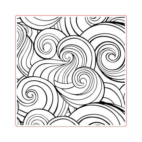 Embossing Folder Uneven Plastic Swirl Embossed Template Stencil