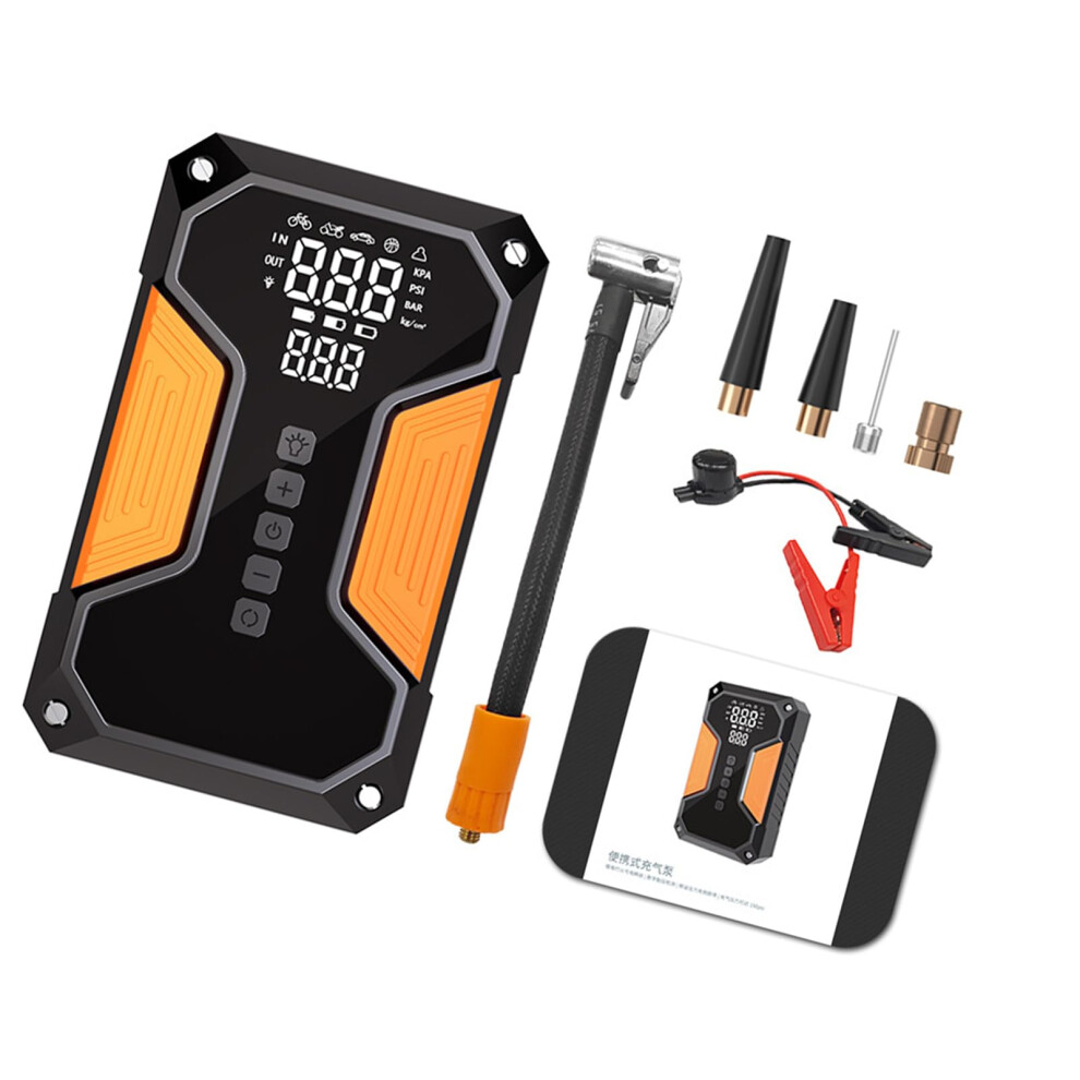 Cordless Tire Inflator With Battery Jump Starter, Portable Air Compressor For Car And Motorcycle Tires 9323874351957