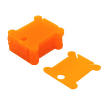 50Pcs Embroidery Thread Bobbins for DIY Embroidery-Orange