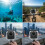 Universal 360Degree Camera Waterproof Diving Case Housing For 7