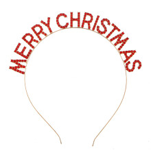 Diadema per feste di Natale, copricapo con strass decorato con strass scintillanti per donne e ragazze, lega di alta qualità che garantisce una