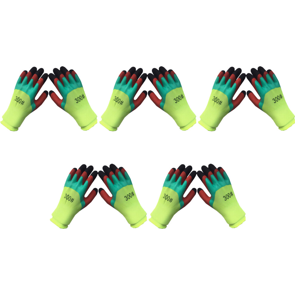 10Pcs Washable Safety Protective Gloves For Palm Coating Work Gloves 9346136236885