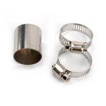 23mm Exhaust Pipe Tube Connector For Air Diesel Parking Heater Stainless Steel Gas Vent Hose For Car Heater Silver