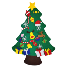 Encanto festivo, árbol de Navidad de fieltro para armar, adornos desmontables que dan vida a las decoraciones navideñas, los niños pequeños se
