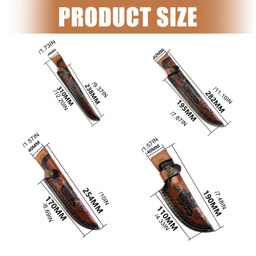 Water Resistant Cattlehide Cutter Case With Immediate Belt-S 2