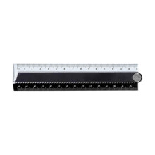 Collapsible Ruler 15cm Folded 30cm Extended Straight-Black