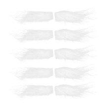 Decorazioni fai da te per il Carnevale, accessori per costumi riutilizzabili, sopracciglia bianche realistiche per materiali morbidi e felpati.