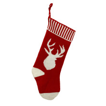 Embroidered Pocket Christmas Decoration, Knit Christmas Stockings In Farmhouse Rustic Style, Perfect For Depicting The True Nature Of The Season