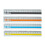 2pcs 15cm Straight Ruler Featuring Clear Scale Aluminum-Orange 2