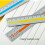 2pcs 15cm Straight Ruler Featuring Clear Scale Aluminum-Orange 7