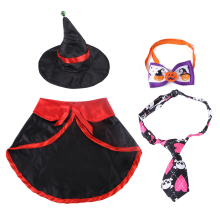 Witch Hat Bell Scarf Set, Designed For Festive Fun And Comfort, Suitable For Various Pet Sizes