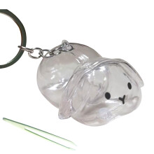 Cute Bunnies Shape Hair Collector Storage Case-rabbit C