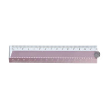 Safety Edges Foldable Ruler Aluminum Alloy Frame Accurate-Pink