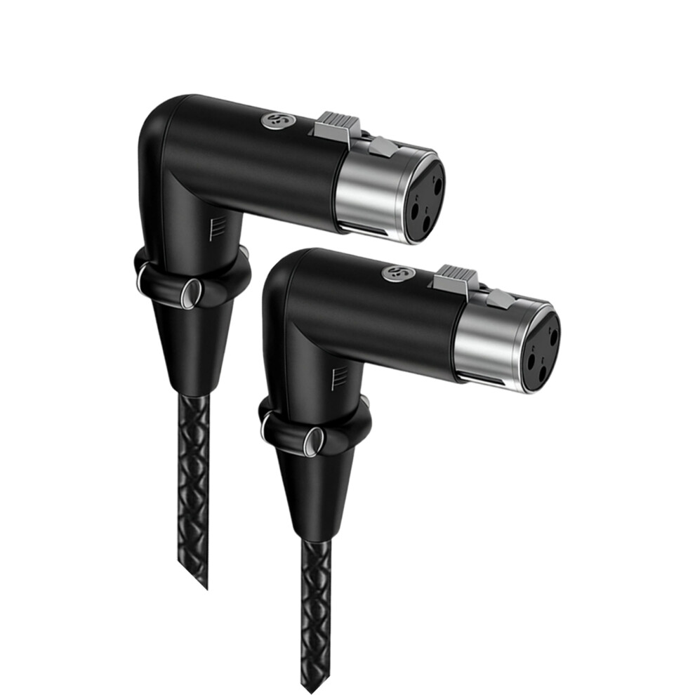 Professional 3Pin Microphone Cable Female To-2M Double Elbow 7709000172283