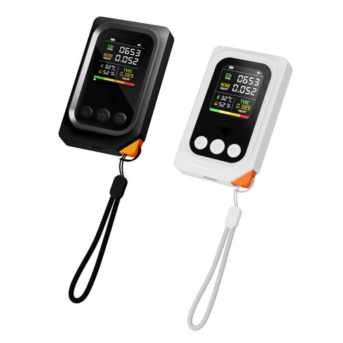 Small Air Quality Detectors 5 Functions Formaldehyde CO2-White 1
