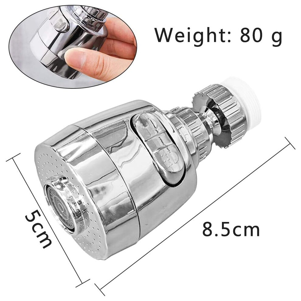 Faucet Extender For 360 Swivel, Rotatable Water Saving Faucet Aerator With Adjustable Sink Sprayer For Kitchen Bathroom Faucet (2 Pcs) 9135470053179