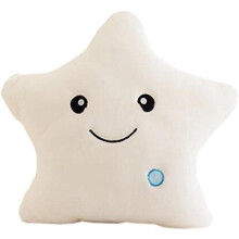 Twinkle Star: Ein farbwechselndes Plüschkissen mit LED-Nachtlicht, sicheren, gestickten Augen und ein perfektes Deko-Element für Kinder, 35,5 cm,