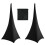 Luidspreker Statief Cover Set Oof 2 stuks Zwart Spandex 1