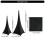 Luidspreker Statief Cover Set Oof 2 stuks Zwart Spandex 3