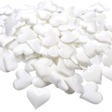 DIY-Valentinstagsdekorationen, herzförmige Blütenblätter aus hochwertigem Stoff, realistisches Aussehen für Hochzeitstagsfeiern (100 Stück)