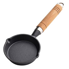 Mini Cast Iron Frying Pan Nonstick Induction Compatible Skillet With Long Handle Comfortable Grip