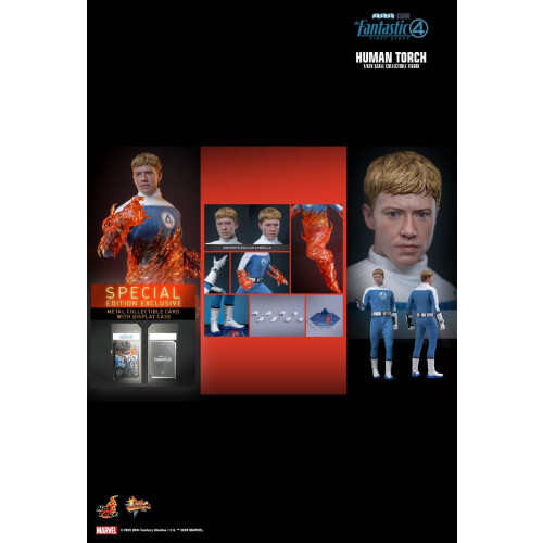Hot Toys ειδώλιο Hot Toys MMS829B - Marvel Comics - The Fantastic Four : First Steps - Human Torch 1