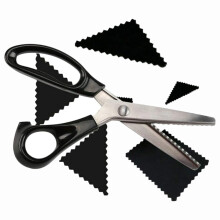 Extrem scharf für präzise Schnitte, Edelstahl-Zickzackschere zum Stoffschneiden, Zickzackschere mit ergonomischen Griffen für professionelles