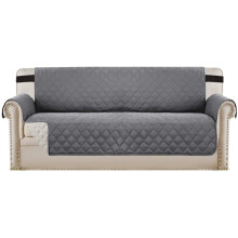 Protège-canapé matelassé élégant, antidérapant avec sangles élastiques, réversible pour une durabilité accrue, idéal pour les animaux et