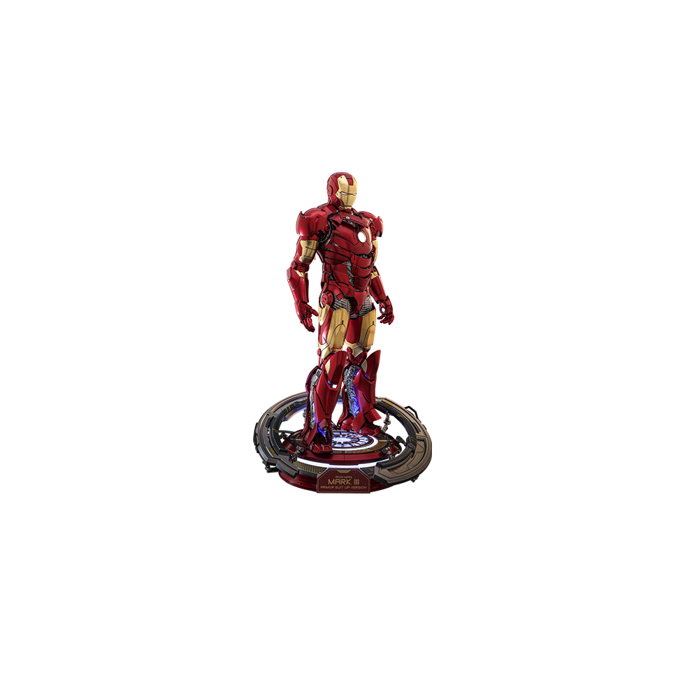 Hot Toys Figure Mms825d72b - Marvel Comics - Iron Man - Iron Man Mark Iii Armor Suit Up Version