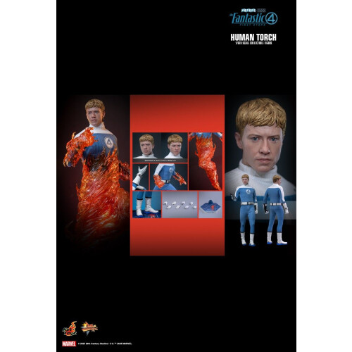 Hot Toys ειδώλιο Hot Toys MMS829 - Marvel Comics - The Fantastic Four : First Steps - Human Torch 1