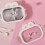 Bentos de lapin multi-compartiments, jolie boîte à Bentos-Rose 7