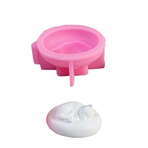 Cats Mouse Statue Silicone Molds for Making Candle Soap Candy