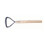 2Pcs Leather Craft Scraper Tool Leather Fleshing Tool Wood 5