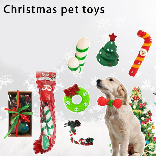 Pack de jouets de noël pour chien, pour mâcher,-Non. 1 2