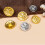 Clothes Button Hollow Flower Button Metal Button Sewing-Style 6 7