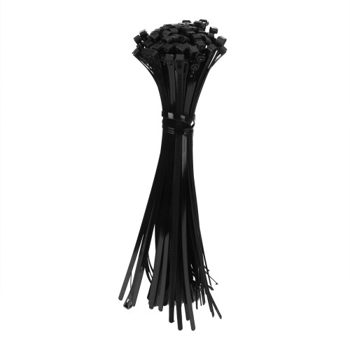 Abraçadeiras de cabo reutilizáveis, material à prova de fogo, 20 cm (8 polegadas), com travamento automático, para gerenciamento de cabos