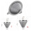 (M) Stainless Steel Coffee Filter， Reusable Metal Cone Filter For Coffee, 2 Sizes 7